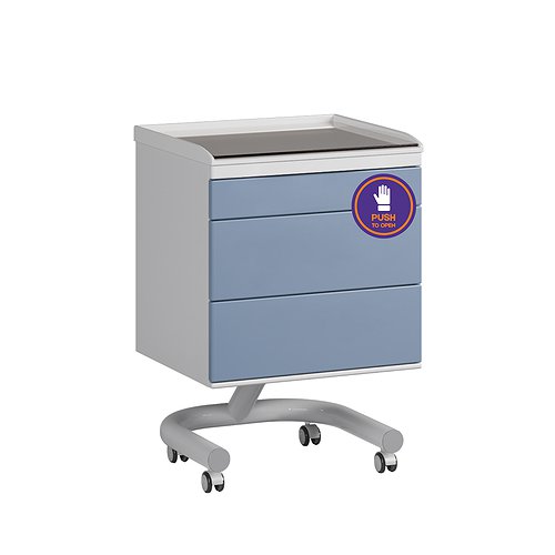 Стол врача мобильный с 3 ящиками серии бюджет