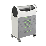 Медицинская тумба для церека мобильная (фасады из ABS-пластика)