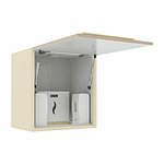 Медицинский шкаф подвесной (гигиенический) с сенсорными диспенсерами для антисептиков, жидкого мыла и бумажных полотенец