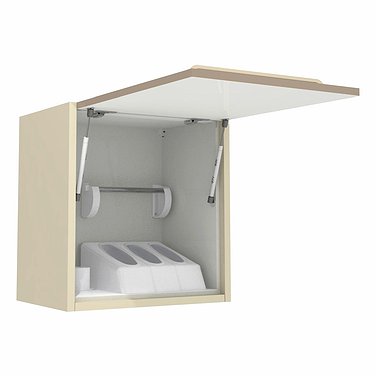 Hanging module with compartment for gloves, disposable machines, towels, handpieces and saliva ejectors