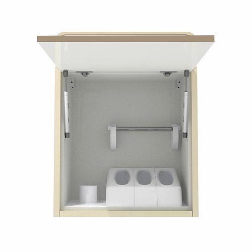 Hanging module with compartment for gloves, disposable machines, towels, handpieces and saliva ejectors