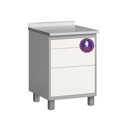 Медицинская тумба со столешницей, с 3 ящиками