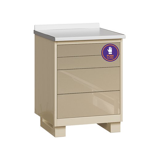 Медицинская тумба со столешницей. 4 выдвижными  ящиками