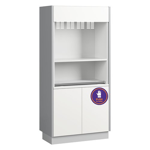 Шкаф для стерилизационной (ширина 936мм)  с выдвижной полкой