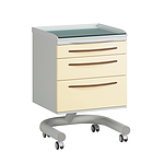 Стол врача мобильный с 3 ящиками серии бюджет