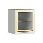 Hanging unit with glass door and 2 shelves