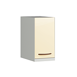 Медицинский шкаф подвесной узкий с дверцей и полками