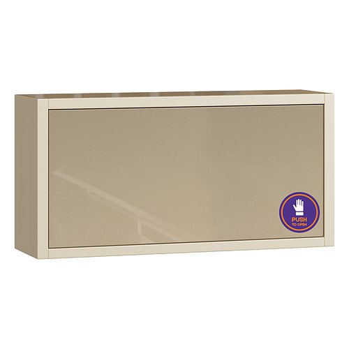 Медицинский шкаф подвесной с нижней подсветкой с дверцей и одной полкой