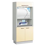 Шкаф для стерилизационной (ширина 936мм)  с выдвижной полкой
