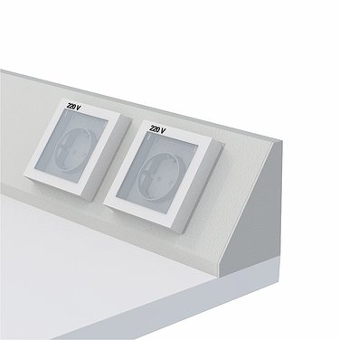 Installation of sockets on the baseboard