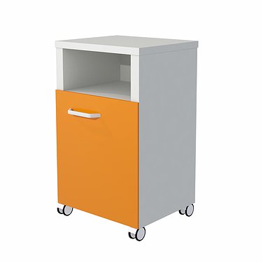 Тумба прикроватная (корпус и фасады из ЛДСП с полкой и дверцей)