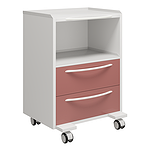 Медицинский столик для косметологов с 2 ящиками и полкой