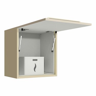 Медицинский шкаф подвесной (гигиенический) с сенсорными диспенсерами для антисептиков, жидкого мыла и бумажных полотенец