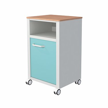 Медицинская тумба прикроватнаяметаллическая с дверцей и полкой