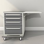 Полка откидная для стационарного и мобильного модуля (возможность установки на стену, а так же на боковую стенку модуля)