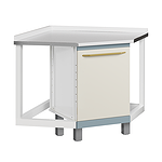 Медицинская тумба (угловая) со столешницей, дверцей и полкой