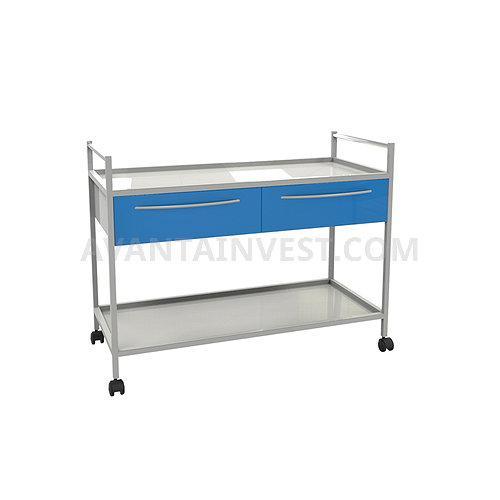 Т-01 trolley with 2 shelves and 2 drawers
