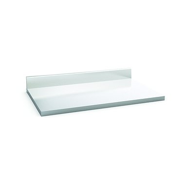 Stainless steel STN-1 tabletop with skirting-board and stainless steel channel strips