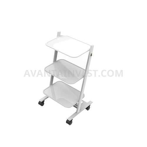 Т-08 mobile stand for additional equipment with 3 shelves